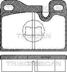 Triscan Bremsbelagsatz, Scheibenbremse [Hersteller-Nr. 811029158] für Porsche von TRISCAN