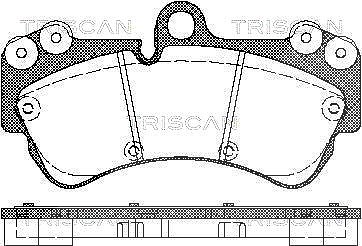 Triscan Bremsbelagsatz, Scheibenbremse [Hersteller-Nr. 811029048] für Porsche, VW von TRISCAN