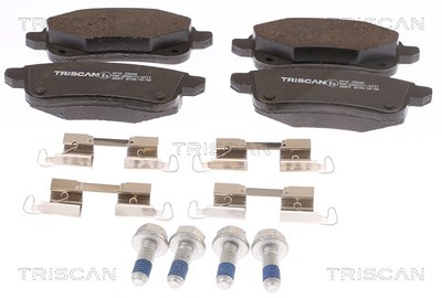 Triscan Bremsbeläge mit Zubehör hinten (Satz) [Hersteller-Nr. 811025046] für Renault von TRISCAN