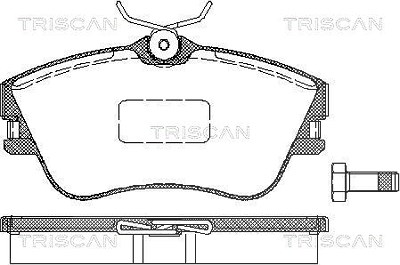 Triscan Bremsbelagsatz, Scheibenbremse [Hersteller-Nr. 811029001] für VW von TRISCAN