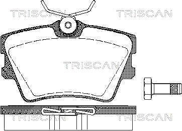 Triscan Bremsbelagsatz, Scheibenbremse [Hersteller-Nr. 811029014] für VW von TRISCAN