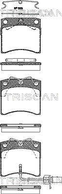 Triscan Bremsbelagsatz, Scheibenbremse [Hersteller-Nr. 811029027] für VW von TRISCAN