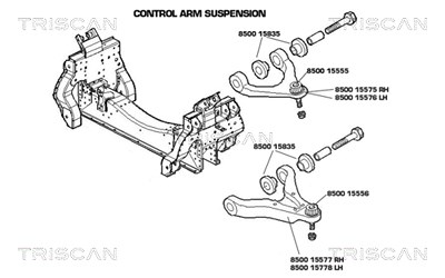 Triscan Lenker, Radaufhängung [Hersteller-Nr. 850015576] für Iveco von TRISCAN