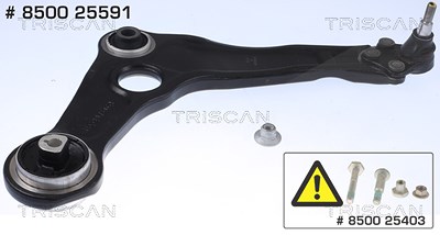 Triscan Lenker, Radaufhängung [Hersteller-Nr. 850025591] für Renault von TRISCAN