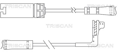 Triscan Warnkontakt, Bremsbelagverschleiß [Hersteller-Nr. 811511054] für BMW von TRISCAN