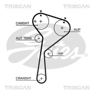 Triscan Zahnriemen [Hersteller-Nr. 86455675xs] für Nissan, Mercedes-Benz, Renault, Infiniti, Dacia von TRISCAN