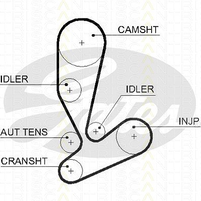 Triscan Zahnriemen [Hersteller-Nr. 86455592xs] für Fiat, Iveco, Karsan von TRISCAN
