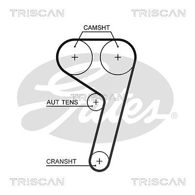 Triscan Zahnriemen [Hersteller-Nr. 86455669xs] für Ford, Mazda, Volvo von TRISCAN