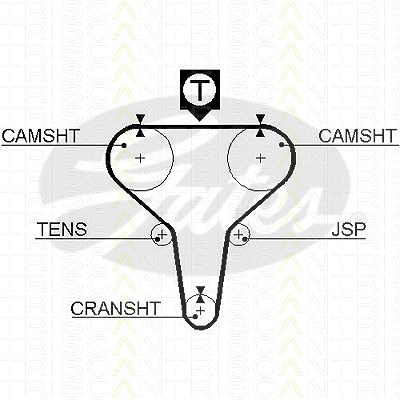 Triscan Zahnriemen [Hersteller-Nr. 86455273xs] für Kia, Mazda, Mercury von TRISCAN