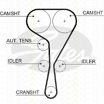 Triscan Zahnriemen [Hersteller-Nr. 86455550xs] für Nissan, Opel, Proton, Renault, Vauxhall von TRISCAN