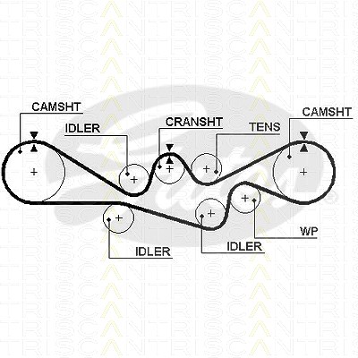 Triscan Zahnriemen [Hersteller-Nr. 86455537xs] für Subaru von TRISCAN