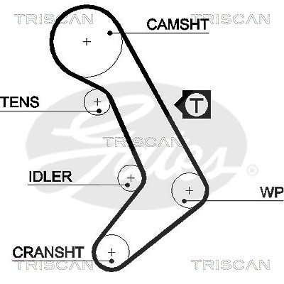 Triscan Zahnriemen [Hersteller-Nr. 86455398xs] für Volvo, VW von TRISCAN