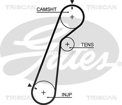 Triscan Zahnriemensatz [Hersteller-Nr. 864710071] für Ford, Mazda von TRISCAN