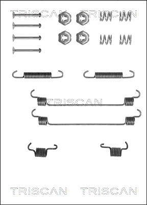 Triscan Zubehörsatz, Bremsbacken [Hersteller-Nr. 8105102525] für Fiat, Lancia, Alfa Romeo, Citroën, Renault von TRISCAN