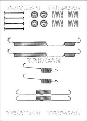 Triscan Zubehörsatz, Bremsbacken [Hersteller-Nr. 8105102580] für Peugeot, Fiat, Ford, Citroën, Toyota von TRISCAN