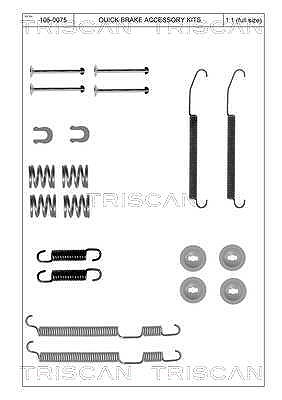 Triscan Zubehörsatz, Bremsbacken [Hersteller-Nr. 8105682002] für Subaru von TRISCAN