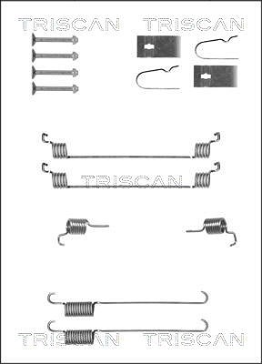 Triscan Zubehörsatz, Bremsbacken [Hersteller-Nr. 8105102617] für Nissan, Suzuki von TRISCAN