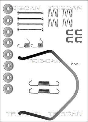 Triscan Zubehörsatz, Bremsbacken [Hersteller-Nr. 8105132506] für Toyota von TRISCAN