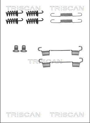 Triscan Zubehörsatz, Feststellbremsbacken [Hersteller-Nr. 8105232564] für Chrysler, Maybach, Mercedes-Benz von TRISCAN