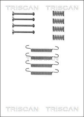 Triscan Zubehörsatz, Feststellbremsbacken [Hersteller-Nr. 8105242536] für Opel, Vauxhall von TRISCAN