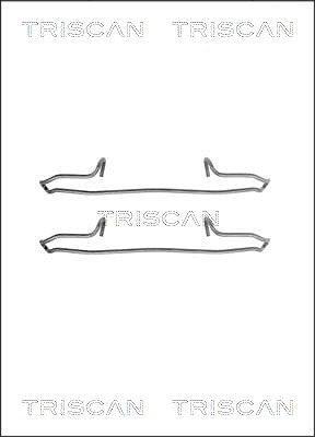 Triscan Zubehörsatz, Scheibenbremsbelag [Hersteller-Nr. 8105101594] für Citroën, Fiat, Lancia, Peugeot, Volvo von TRISCAN