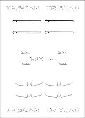 Triscan Zubehörsatz, Scheibenbremsbelag [Hersteller-Nr. 8105271192] für Ford, Volvo von TRISCAN