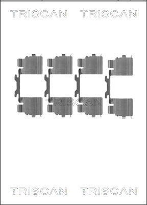 Triscan Zubehörsatz, Scheibenbremsbelag [Hersteller-Nr. 8105101648] für Citroën, Iveco, Peugeot, Opel, Fiat von TRISCAN