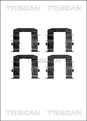 Triscan Zubehörsatz, Scheibenbremsbelag [Hersteller-Nr. 8105181004] für Kia von TRISCAN
