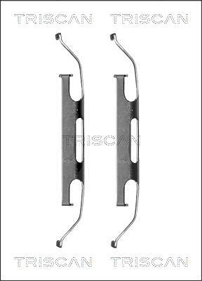 Triscan Zubehörsatz Bremsbeläge Scheibenbremse vorne [Hersteller-Nr. 8105101612] für Audi, BMW, Mercedes-Benz, Volvo, VW von TRISCAN