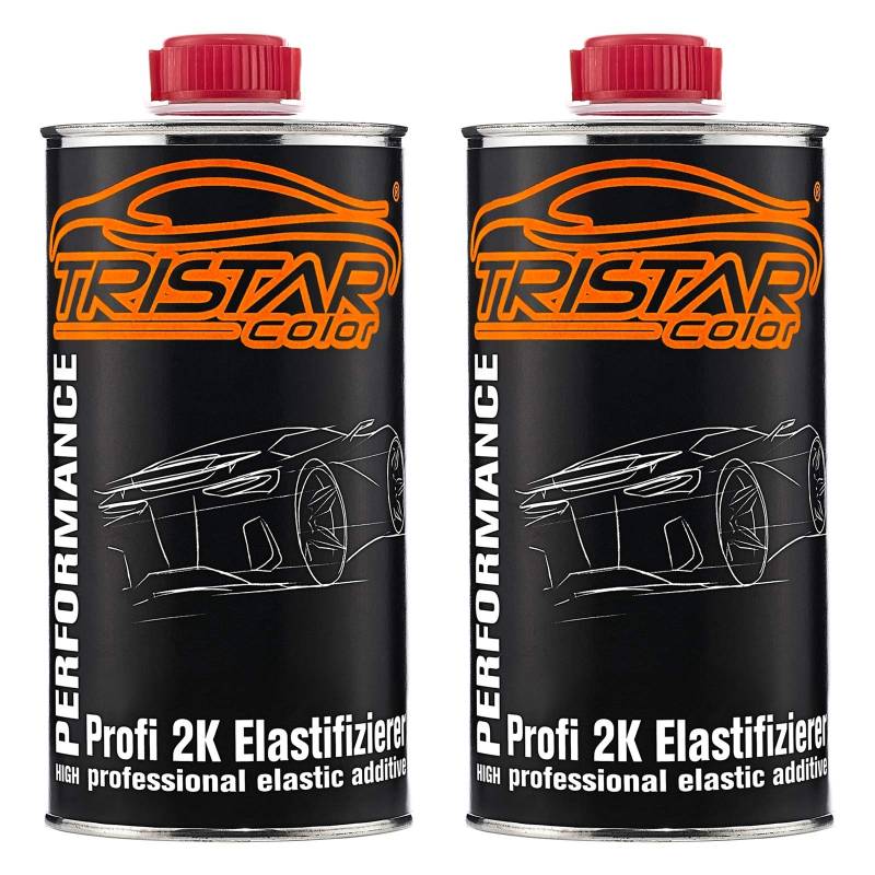 TRISTARcolor Elastifizierer Weichmacher Elastic Additiv für 2K Füller Autolack und Klarlack 2 x 0,5 Liter von TRISTARcolor