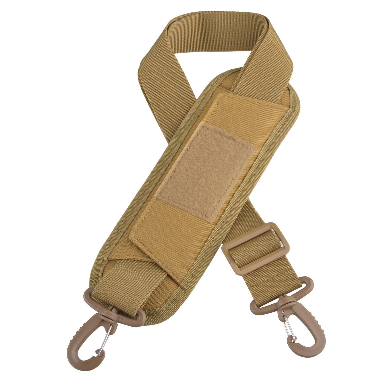 TRIWONDER Verstellbarer Schultergurt 38mm 50mm, Mehrfarbiger Breiter Taschengurt, Schulterriemen Umhängegurt Ersatzgürtel für Schultertasche Tragetaschen und Handtaschen (38mm, 02 Khaki mit Polster) von TRIWONDER