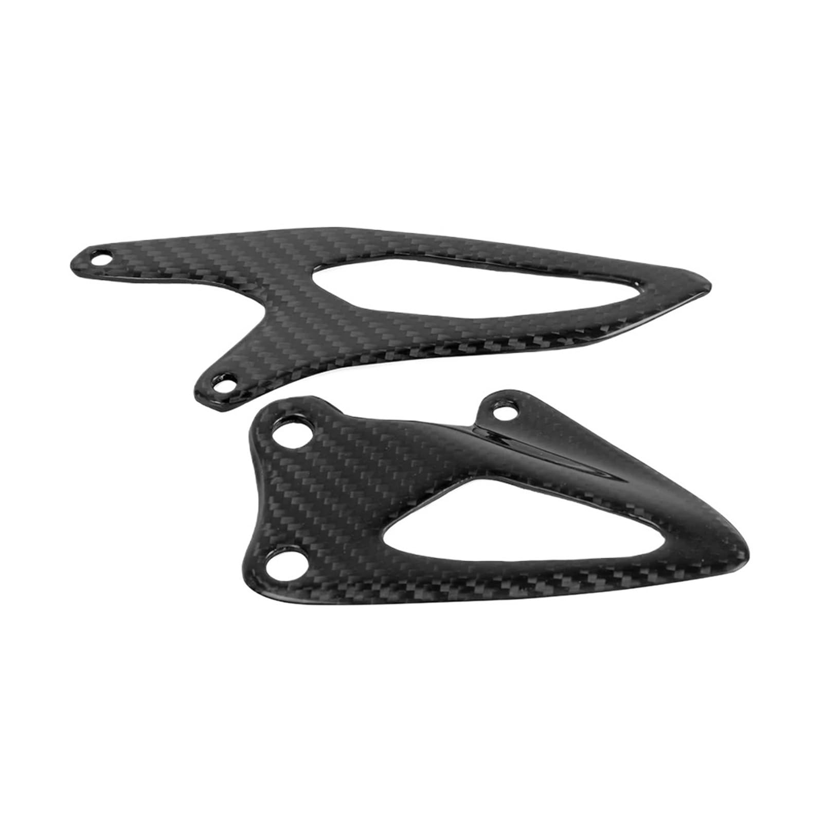 TROGPYXG Fersenscheiben für Motorrad aus Kohlefaser (Ersatz) Fersenschutz Fußplatte für Trittbrett Schutz kompatibel mit Yamaha R1 2015 2016 2017 2018 von TROGPYXG
