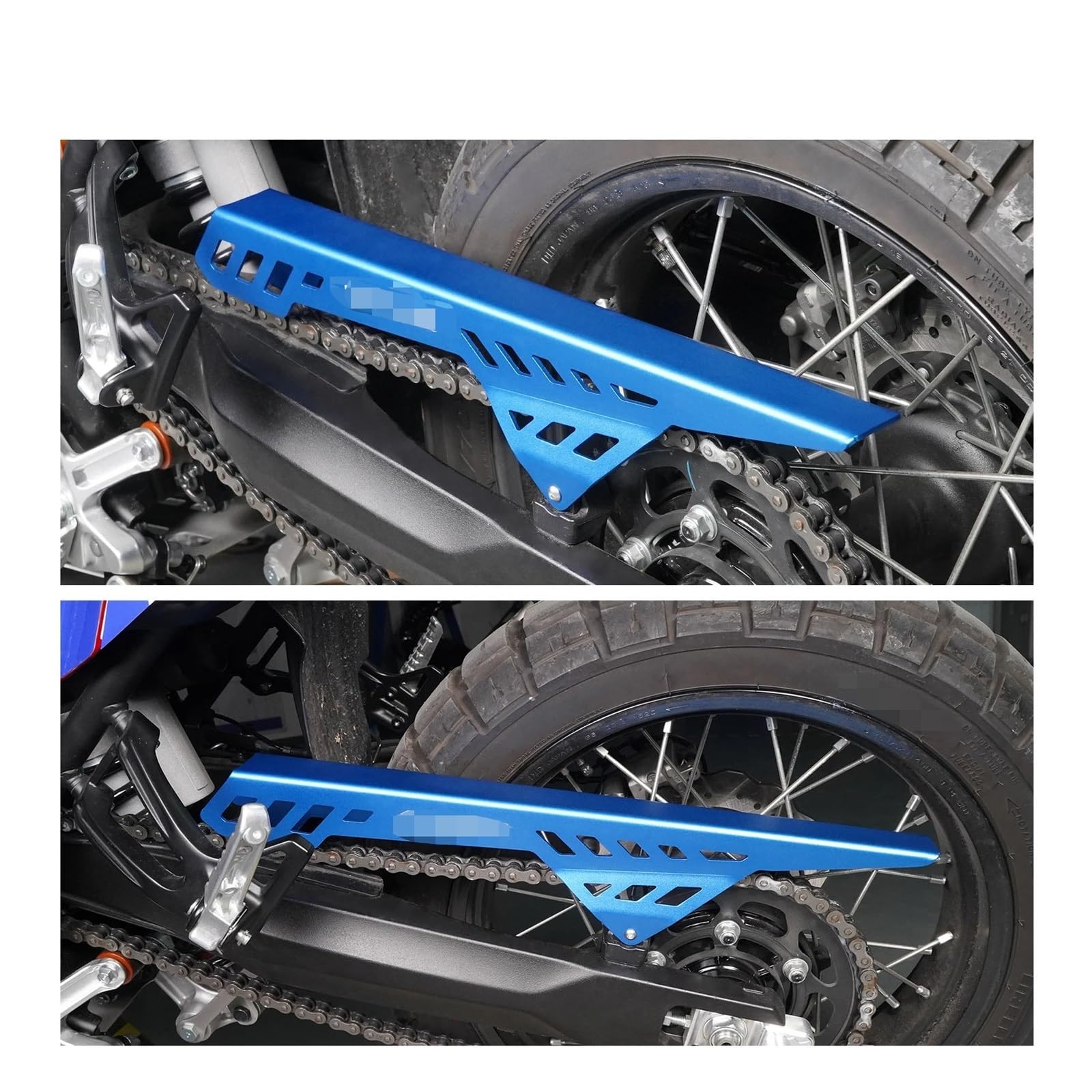 TROGPYXG Motorradkettenschutzabdeckung Kompatibel mit Yamaha Tenere 700 XTZ 700 2019-2023 2024 Tenere 700 Rally 2020-2023 2022 Zubehör(Blau) von TROGPYXG