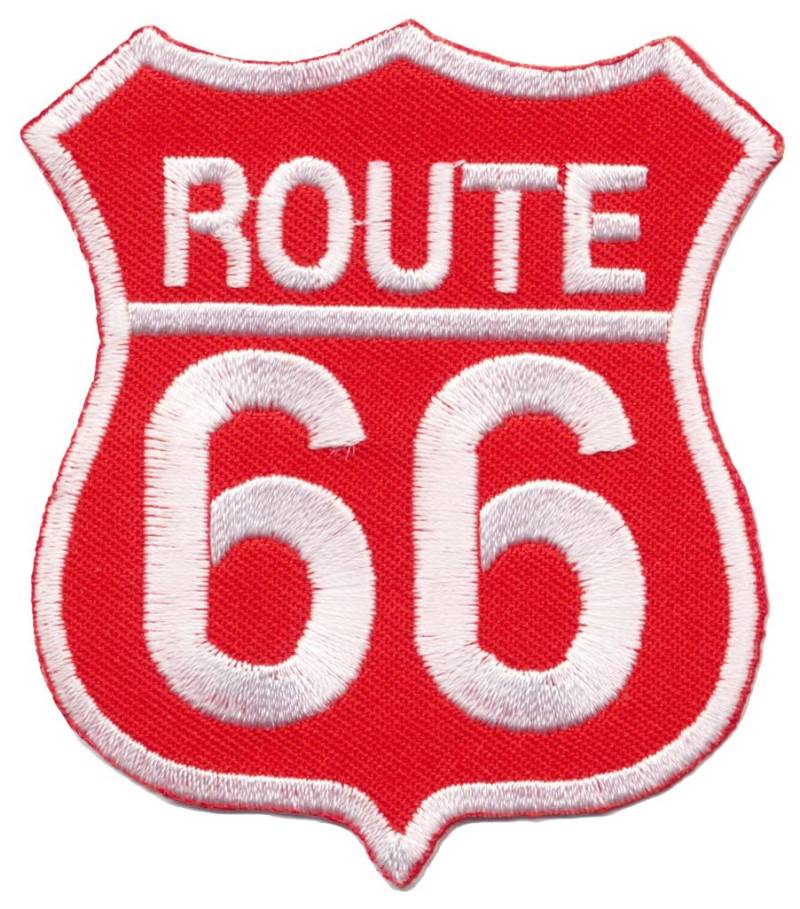 TRP Route 66 Patches Aufnäher Motorrad Biker Chopper Kutte USA von TRP