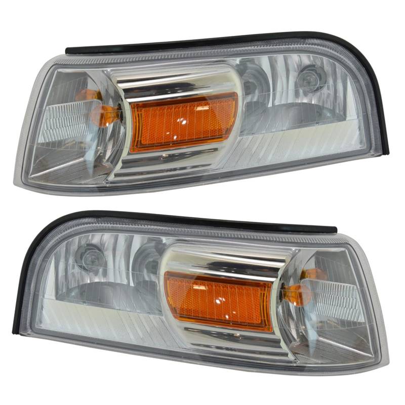 TRQ Ecklicht-Set, Fahrer- und Beifahrerseite, kompatibel mit Mercury Grand Marquis FO2526103 FO2527103 von TRQ