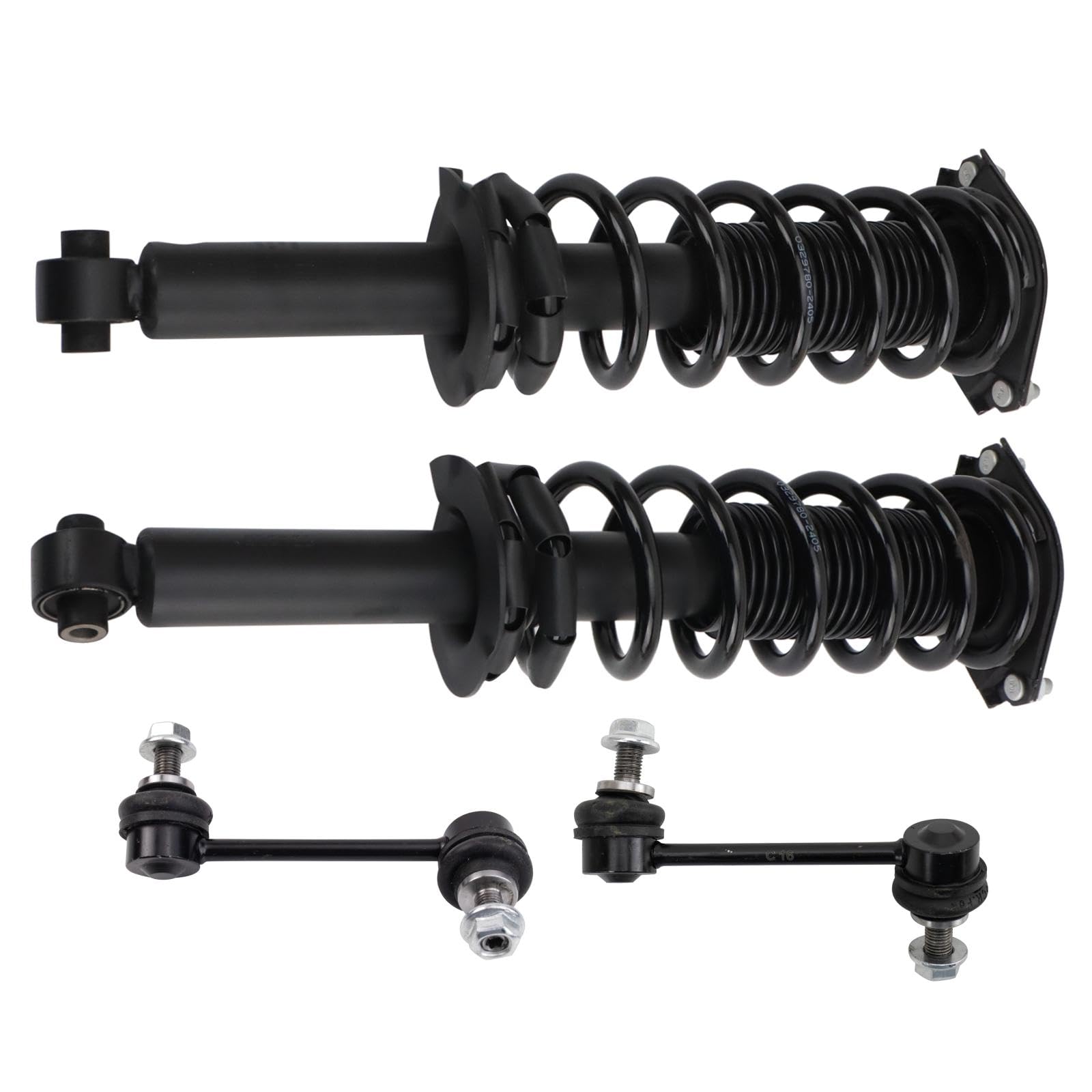 TRQ Hinterradaufhängungs-Set, Stoß- und Federbein-Montage, Sway Bar Stabilisator Link kompatibel mit Subaru Forester 2019–2021 von TRQ