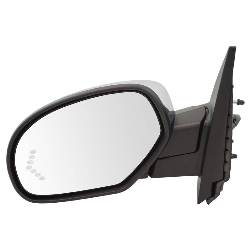 TRQ Mirror Power Folding Heated Memory Pfützen-Signal Chrom Links für GM Pickup SUV von TRQ