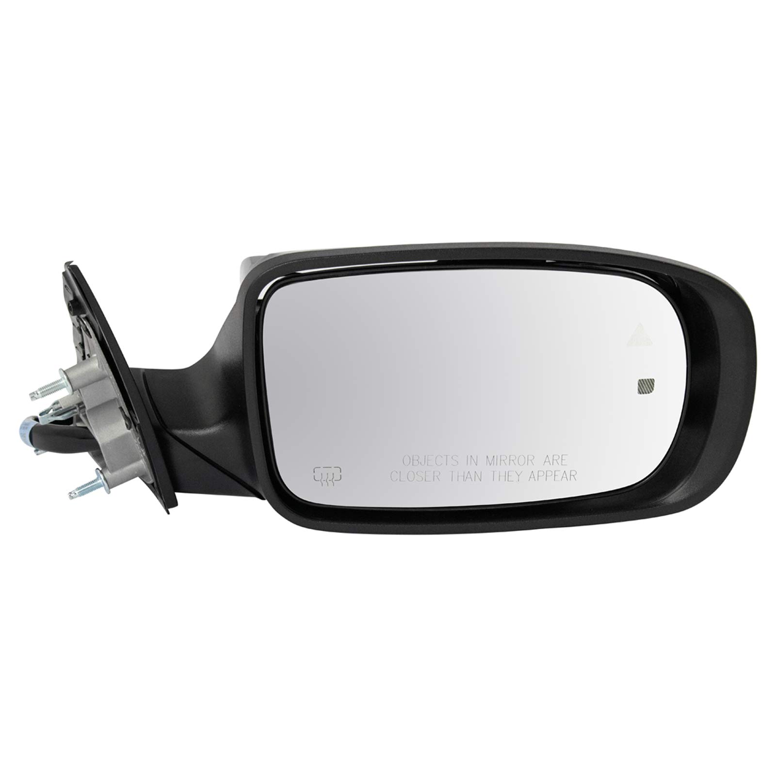 TRQ Mirror Power beheizter Speicher Toter-Winkel-Erkennungsfarbe passend für rechte Beifahrerseite für Dodge Charger 2011–2019 von TRQ