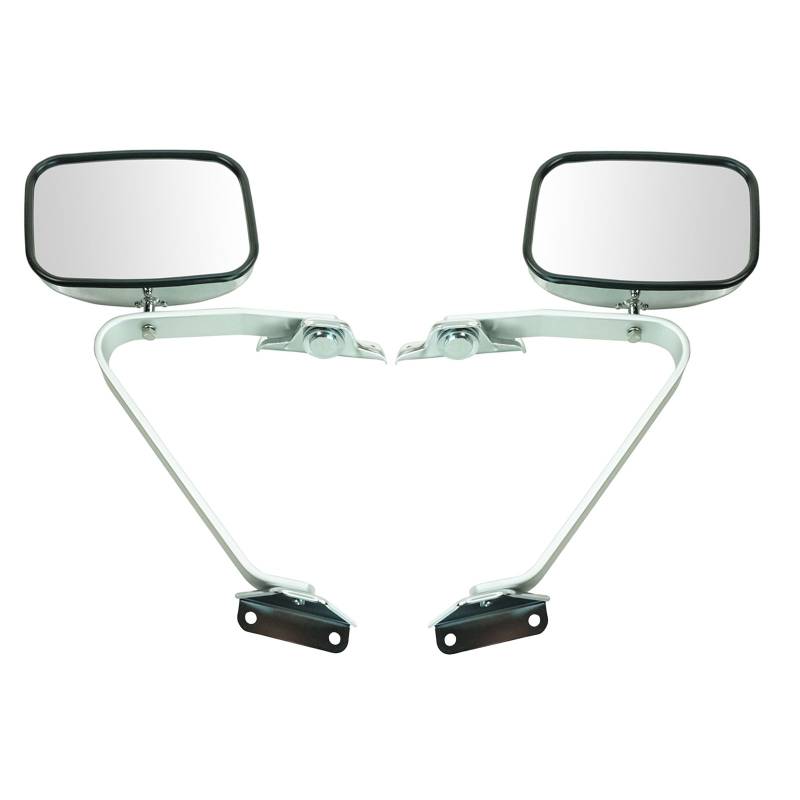 TRQ Spiegel-Set für Fahrer- und Beifahrerseite mit Chromgehäuse, kompatibel mit Ford Bronco F-150 FO1320102 FO1320127 FO1321102 FO1321102 FO1321127 von TRQ