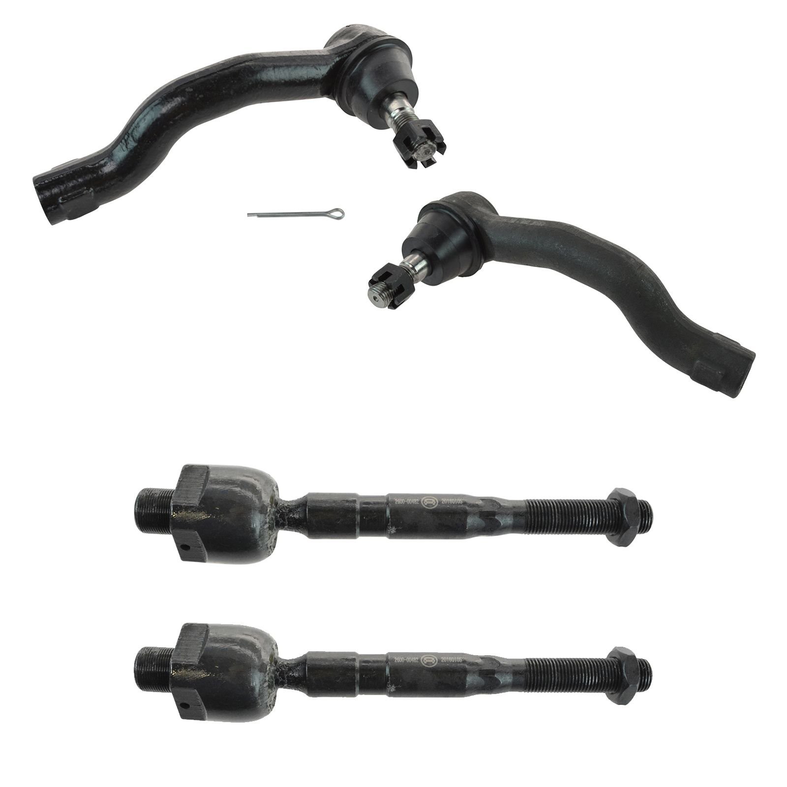 TRQ Spurstangenset vorne kompatibel mit Nissan Frontier 2005-2019 2005-2012 Pathfinder 2005-2015 Xterra 2009-2012 Suzuki Equator von TRQ