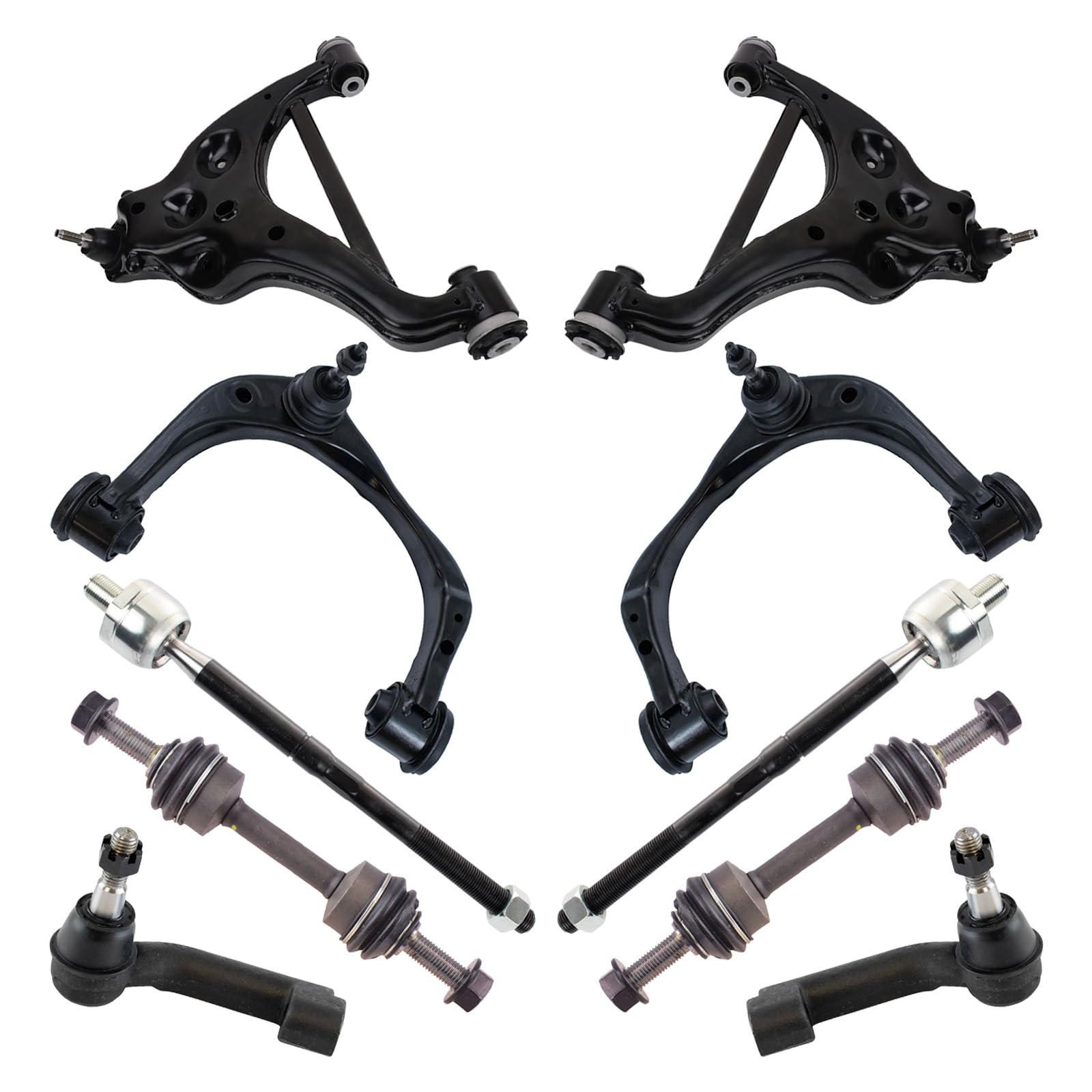 TRQ Vorderlenkung & Aufhängungs-Set, Querlenker mit Kugelgelenk, Querlenker, Stabilisator, Spurstange, kompatibel mit Ford Expedition 2015–2020 F-150 Lincoln Navigator von TRQ