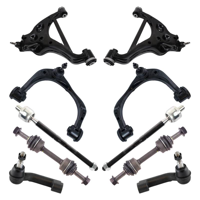 TRQ Vorderlenkung & Aufhängungs-Set, Querlenker mit Kugelgelenk, Querlenker, Stabilisator, Spurstange, kompatibel mit Ford Expedition 2015–2020 F-150 Lincoln Navigator von TRQ