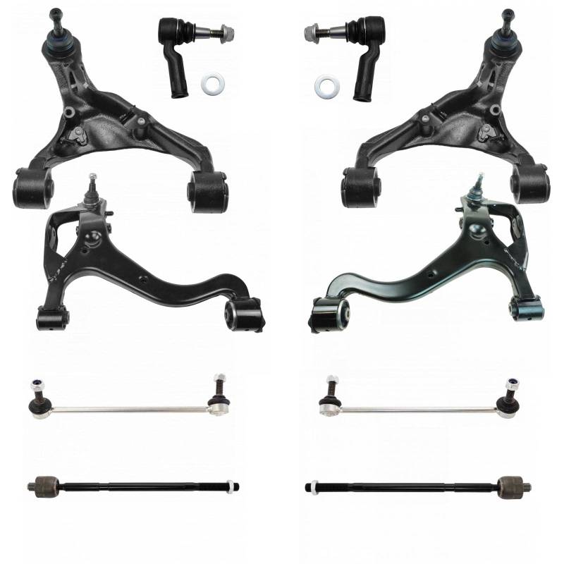 TRQ Vorderlenkung & Aufhängungs-Set, Querlenker mit Kugelgelenk, Querlenker, Stabilisator, Verbindungsstange, kompatibel mit Land Rover Range Rover Sport 2010–2013 von TRQ