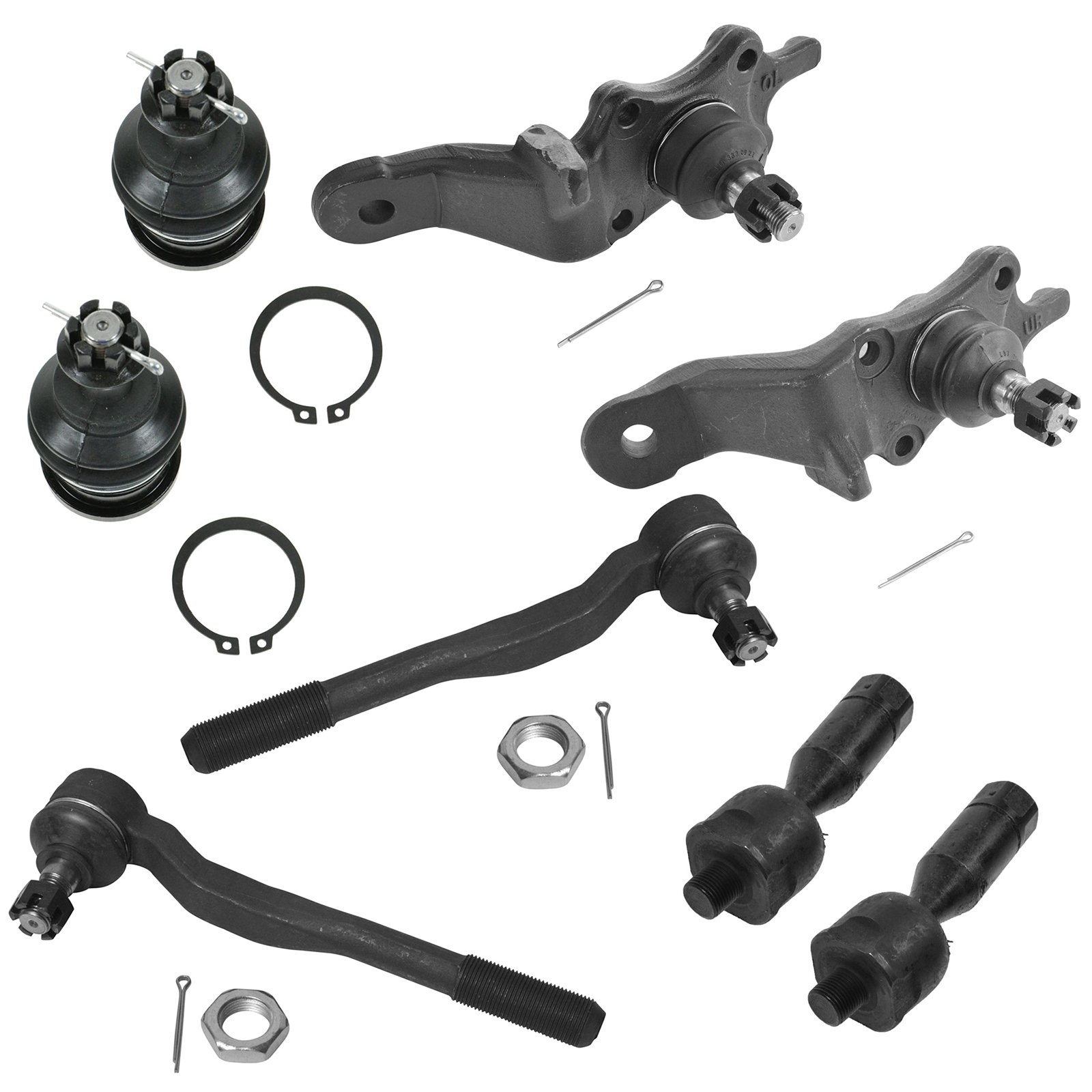 TRQ Vorderlenkung & Aufhängungssatz Kugelgelenk Spurstange kompatibel mit Toyota 4Runner 1996-2002 von TRQ