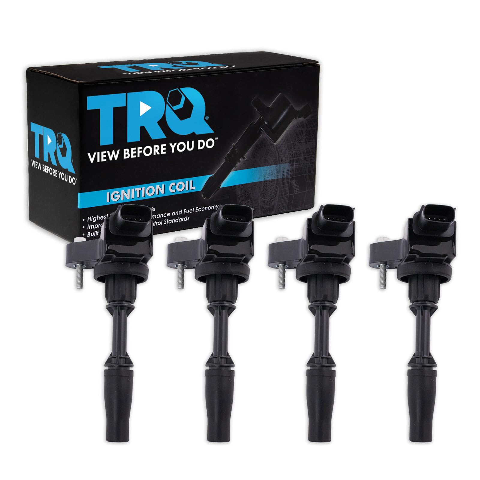 TRQ Zündspulen Kit 4 Stück Neu für Buick Regal/Verano Cadillac ATS/CTS Chevy Colorado/Impala/Malibu GMC Canyon von TRQ