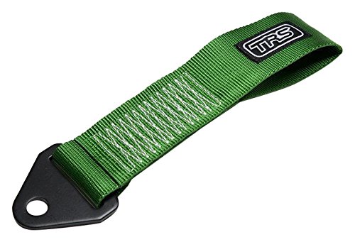 TRS-MOTORSPORT Original TRS Schlaufe Universal Abschleppschlaufe Abschleppöse Racing Green Tow Hook JDM Tuning Grün von TRS-MOTORSPORT