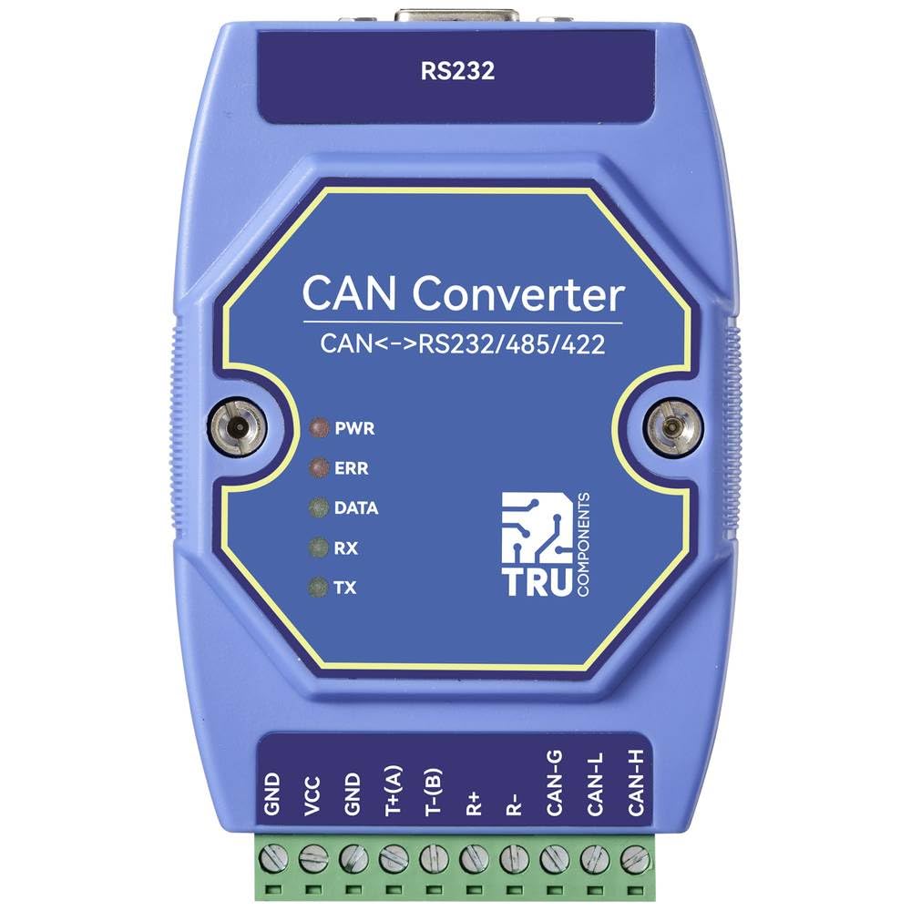 TRU COMPONENTS TC-ECAN-401 Multifunktionsmodul Modbus-RTU, CAN Bus, RS-485, RS-422, RS-232 12 V/DC, 24 V/DC 1 St. von TRU Components