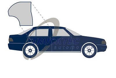 Trucktec Automotive Türdichtung [Hersteller-Nr. 02.53.030] für Mercedes-Benz von TRUCKTEC AUTOMOTIVE