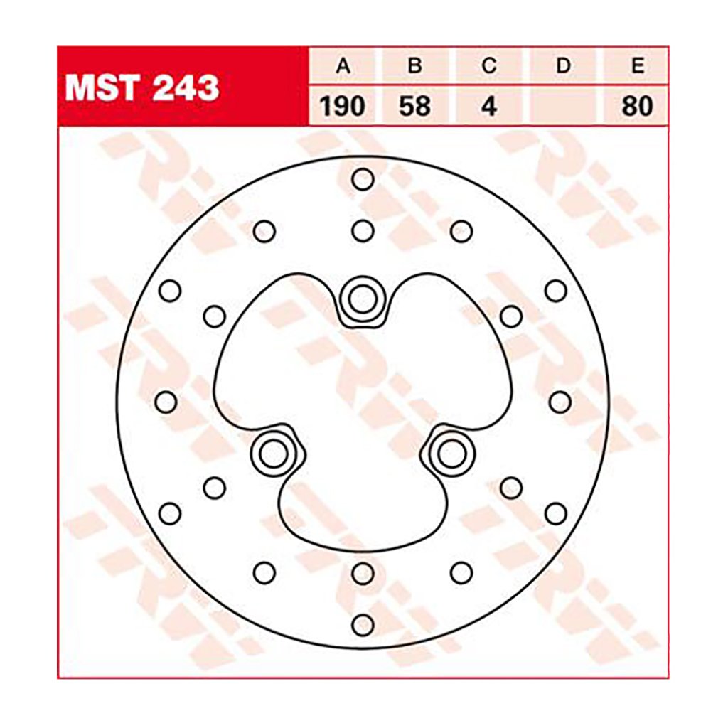 Bremsscheibe Lucas MST243 Explorer Race GT Memory 50 Popcorn JP45 von TRW Lucas