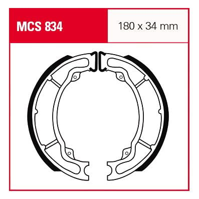 TRW Lucas Bremsbacken MCS834 180x34mm von TRW Lucas